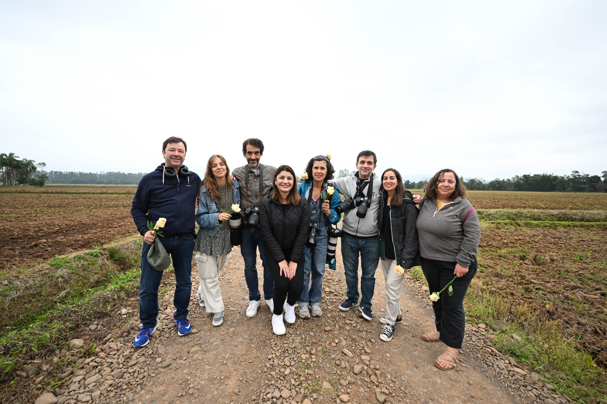 Jornalistas portugueses e Catiane Seif durante Press Trip em Santa Catarina